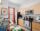 A kitchen with stainless-steel appliances